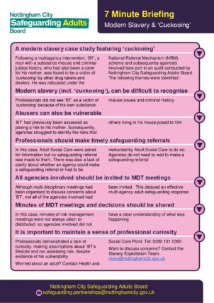 7 minute briefing on Modern Slavery